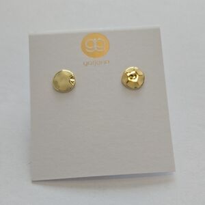 Gorjana Shiny Gold Disc Earrings